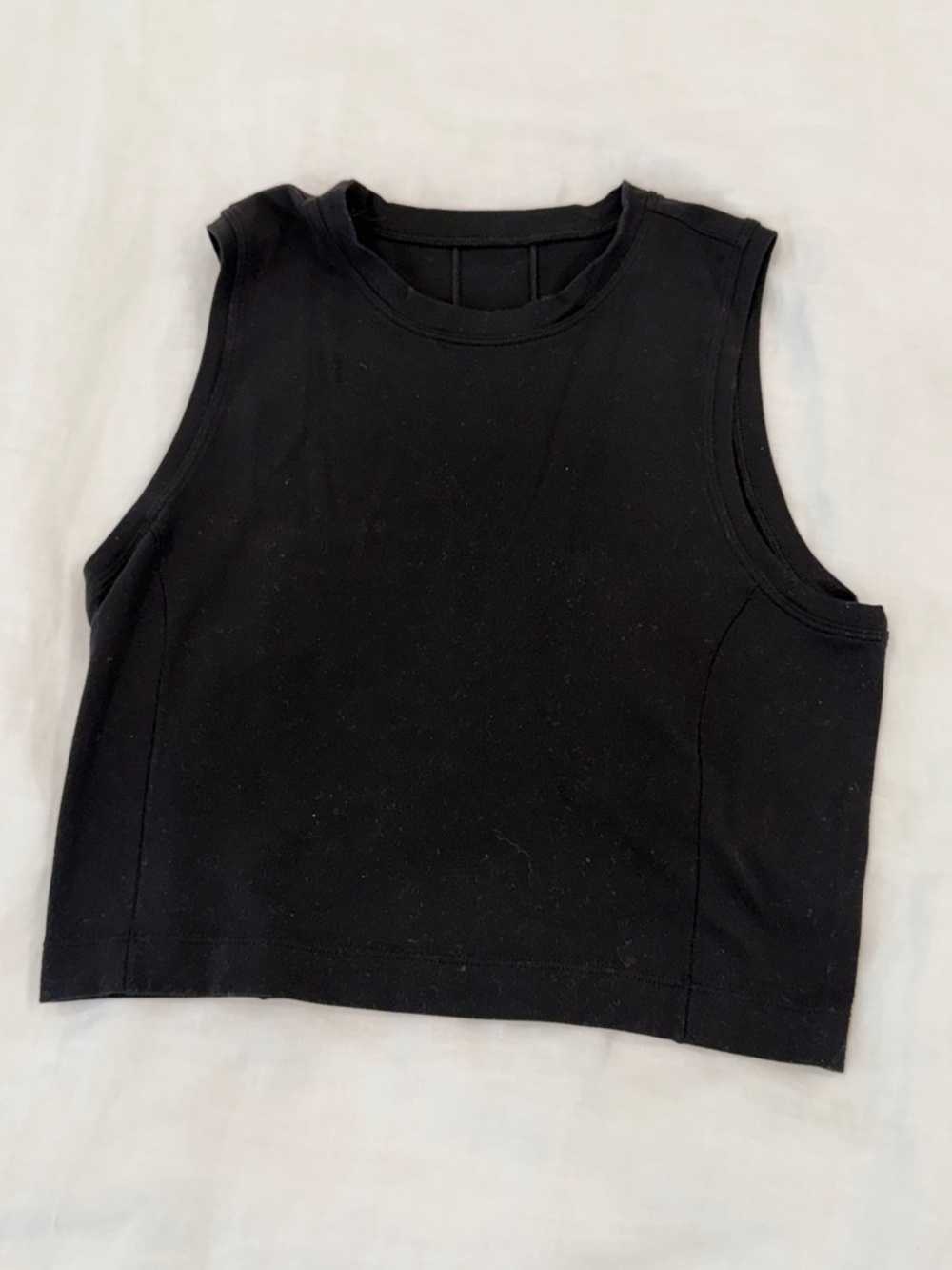 lululemon athletica Black Crop Tank Top